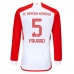 Maillot de Foot Bayern Munich Pavard 5 Tenue Domicile 2023/24 Manche Longue