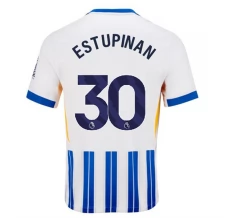 Maillot de Foot Brighton Hove Albion Estupinan 30 Tenue Domicile 2024/25