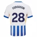 Maillot de Foot Brighton Hove Albion Ferguson 28 Tenue Domicile 2024/25
