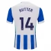Maillot de Foot Brighton Hove Albion Rutter 14 Tenue Domicile 2025/26