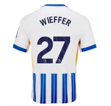 Maillot de Foot Brighton Hove Albion Wieffer 27 Tenue Domicile 2024/25