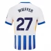 Maillot de Foot Brighton Hove Albion Wieffer 27 Tenue Domicile 2024/25