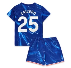 Maillot de Foot Chelsea FC Caicedo 25 Enfant Tenue Domicile 2024/25