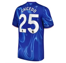 Maillot de Foot Chelsea FC Caicedo 25 Tenue Domicile 2024/25