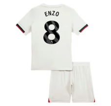 Maillot de Foot Chelsea FC Enzo 8 Enfant Tenue Extérieur 2025/26
