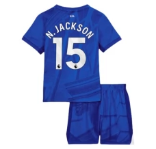 Maillot de Foot Chelsea FC N.Jackson 15 Enfant Tenue Domicile 2025/26