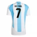 Maillot de Foot Copa América 2024 Argentine De Paul 7 Tenue Domicile