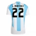 Maillot de Foot Copa América 2024 Argentine L.Martinez 22 Tenue Domicile Maillot de Foot Copa América 2024 Argentine L.Martinez 22 Tenue Domicile