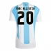 Maillot de Foot Copa América 2024 Argentine Mac Allister 20 Tenue Domicile