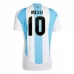Maillot de Foot Copa América 2024 Argentine Messi 10 Tenue Domicile