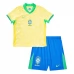 Maillot de Foot Copa América 2024 Brésil Enfant Tenue Domicile