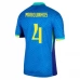 Maillot de Foot Copa América 2024 Brésil Marquinhos 4 Tenue Extérieur