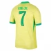 Maillot de Foot Copa América 2024 Brésil Vini Jr. 7 Tenue Domicile