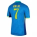 Maillot de Foot Copa América 2024 Brésil Vini Jr. 7 Tenue Extérieur