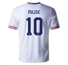 Maillot de Foot Copa América 2024 Etats-Unis Pulisic 10 Tenue Domicile