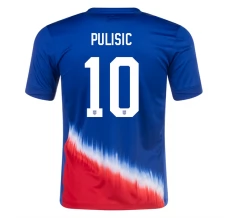 Maillot de Foot Copa América 2024 Etats-Unis Pulisic 10 Tenue Extérieur