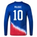 Maillot de Foot Copa América 2024 Etats-Unis Pulisic 10 Tenue Extérieur Manche Longue