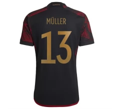 Maillot de Foot Coupe du monde 2022 Allemagne Müller 13 Tenue Extérieur
