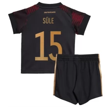 Maillot de Foot Coupe du monde 2022 Allemagne Sule 15 Enfant Tenue Extérieur