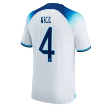 Maillot de Foot Coupe du monde 2022 Angleterre Rice 4 Tenue Domicile