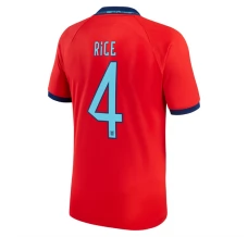 Maillot de Foot Coupe du monde 2022 Angleterre Rice 4 Tenue Extérieur