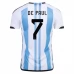 Maillot de Foot Coupe du monde 2022 Argentine De Paul 7 Tenue Domicile