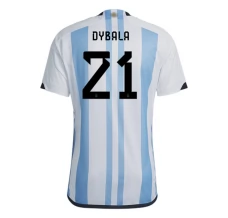 Maillot de Foot Coupe du monde 2022 Argentine Dybala 21 Tenue Domicile