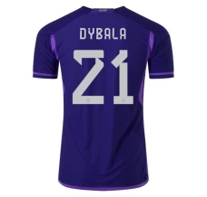 Maillot de Foot Coupe du monde 2022 Argentine Dybala 21 Tenue Extérieur