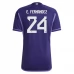 Maillot de Foot Coupe du monde 2022 Argentine E.Fernandez 24 Tenue Extérieur