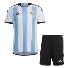 Maillot de Foot Coupe du monde 2022 Argentine Enfant Tenue Domicile