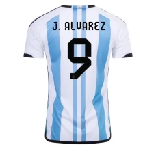 Maillot de Foot Coupe du monde 2022 Argentine J.Alvarez 9 Tenue Domicile Maillot de Foot Coupe du monde 2022 Argentine J.Alvarez 9 Tenue Domicile