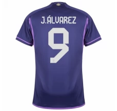 Maillot de Foot Coupe du monde 2022 Argentine J.Alvarez 9 Tenue Extérieur Maillot de Foot Coupe du monde 2022 Argentine J.Alvarez 9 Tenue Extérieur