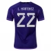 Maillot de Foot Coupe du monde 2022 Argentine L. Martinez 22 Tenue Extérieur