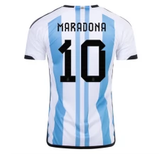 Maillot de Foot Coupe du monde 2022 Argentine Maradona 10 Tenue Domicile