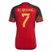 Maillot de Foot Coupe du monde 2022 Belgique De Bruyne 7 Tenue Domicile