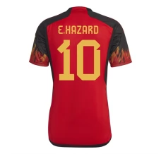 Maillot de Foot Coupe du monde 2022 Belgique Hazard 10 Tenue Domicile