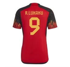Maillot de Foot Coupe du monde 2022 Belgique Lukaku 9 Tenue Domicile