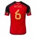 Maillot de Foot Coupe du monde 2022 Belgique Witsel 6 Tenue Domicile