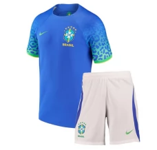 Maillot de Foot Coupe du monde 2022 Brésil Enfant Tenue Extérieur