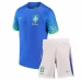 Maillot de Foot Coupe du monde 2022 Brésil Enfant Tenue Extérieur