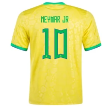 Maillot de Foot Coupe du monde 2022 Brésil Neymar Jr 10 Tenue Domicile