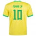 Maillot de Foot Coupe du monde 2022 Brésil Neymar Jr 10 Tenue Domicile
