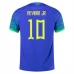 Maillot de Foot Coupe du monde 2022 Brésil Neymar Jr 10 Tenue Extérieur