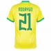 Maillot de Foot Coupe du monde 2022 Brésil Rodrigo 21 Tenue Domicile