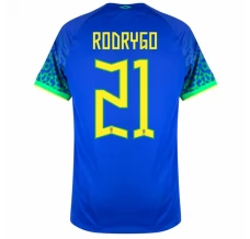 Maillot de Foot Coupe du monde 2022 Brésil Rodrigo 21 Tenue Extérieur