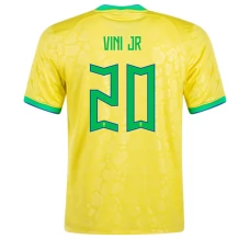 Maillot de Foot Coupe du monde 2022 Brésil Vini Jr 20 Tenue Domicile