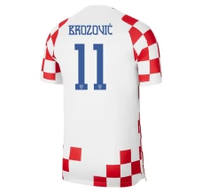 Maillot de Foot Coupe du monde 2022 Croatie Brozovic 11 Tenue Domicile