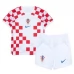 Maillot de Foot Coupe du monde 2022 Croatie Enfant Tenue Domicile