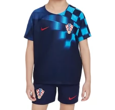 Maillot de Foot Coupe du monde 2022 Croatie Enfant Tenue Extérieur