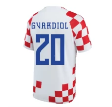 Maillot de Foot Coupe du monde 2022 Croatie Gvardiol 20 Tenue Domicile Maillot de Foot Coupe du monde 2022 Croatie Gvardiol 20 Tenue Domicile